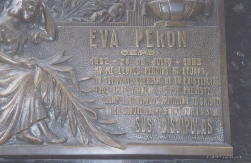 Eva Perón Peron grave Recoleta Cemetery